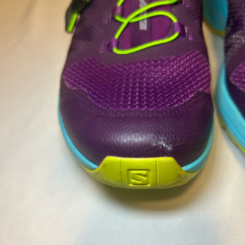 Like New Salomon XA Elevate Trail Running Purple Sneakers Women’s, Size 11 - Picture 7 of 14